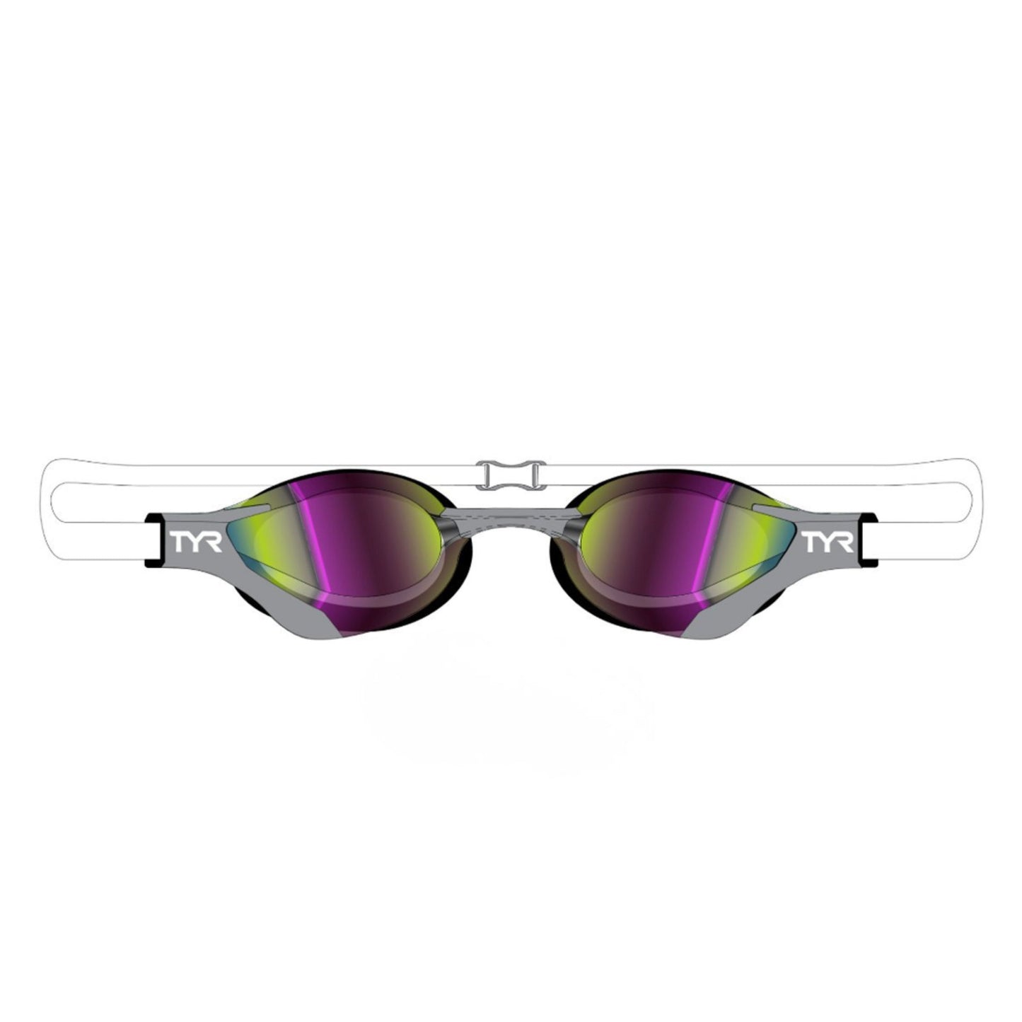 TYR Tracer-X RZR Racing Mirrored Adult Goggles