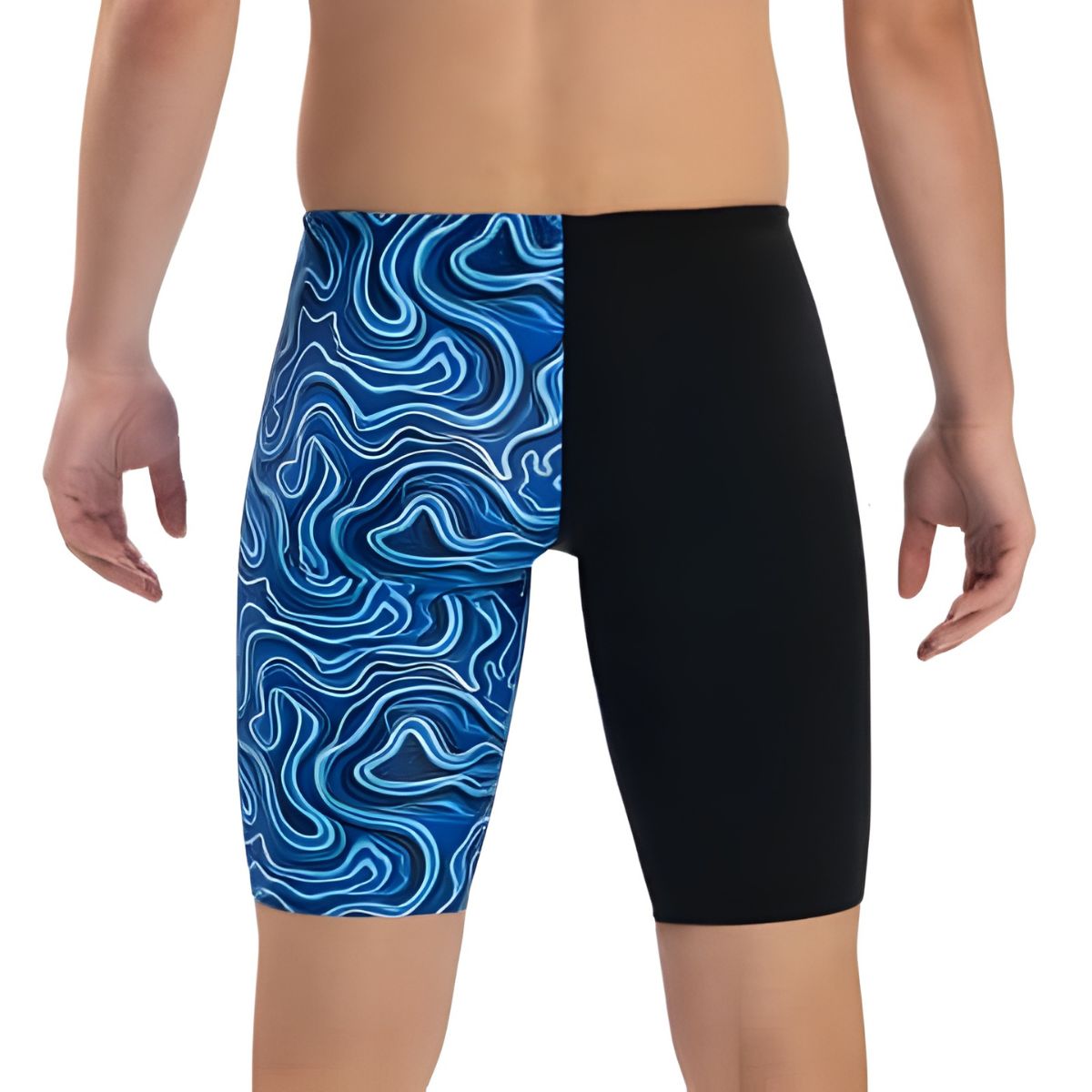 Western Harnett HS Dolfin Tsunami Print Asymmetrical Jammer