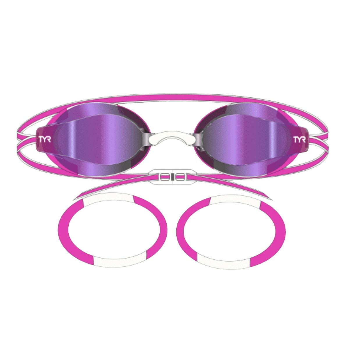 TYR BlackOps 140 EV Racing Jr. Fit Mirrored Goggles