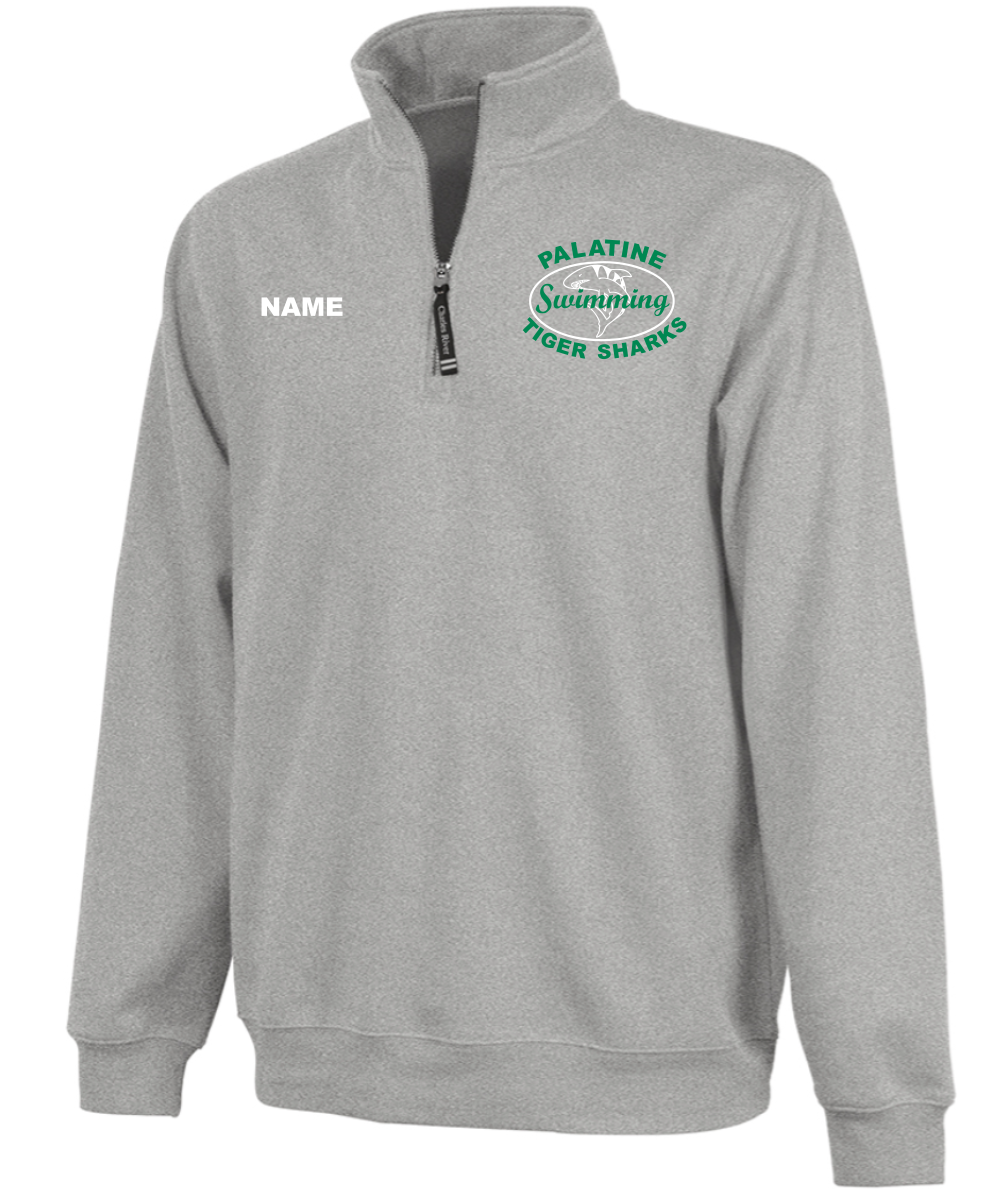 Palatine Tigersharks Charles River Crosswind Quarter Zip Sweatshirt