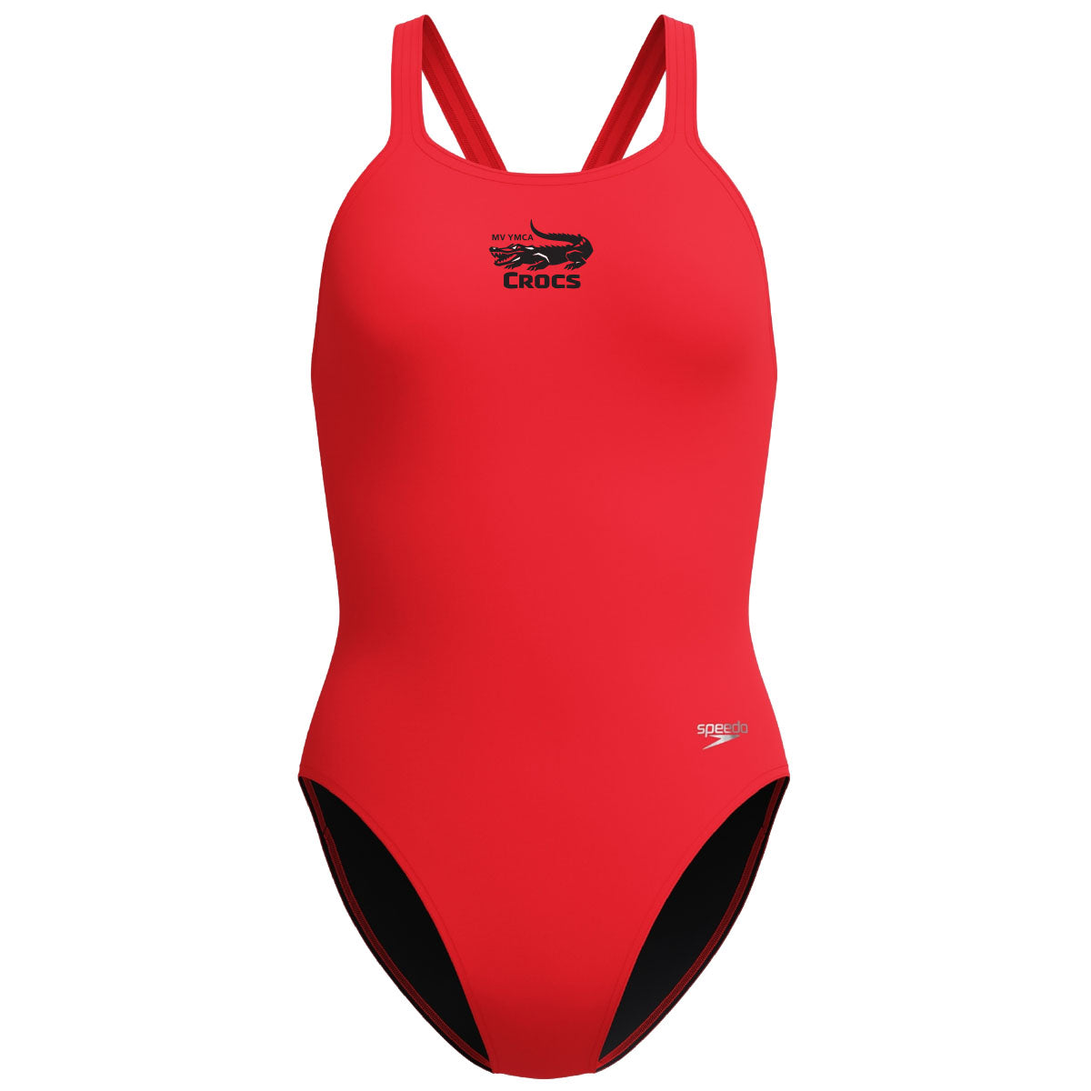 Malden Crocs - Mystic Valley YMCA Speedo Solid Endurasoft Leaderback