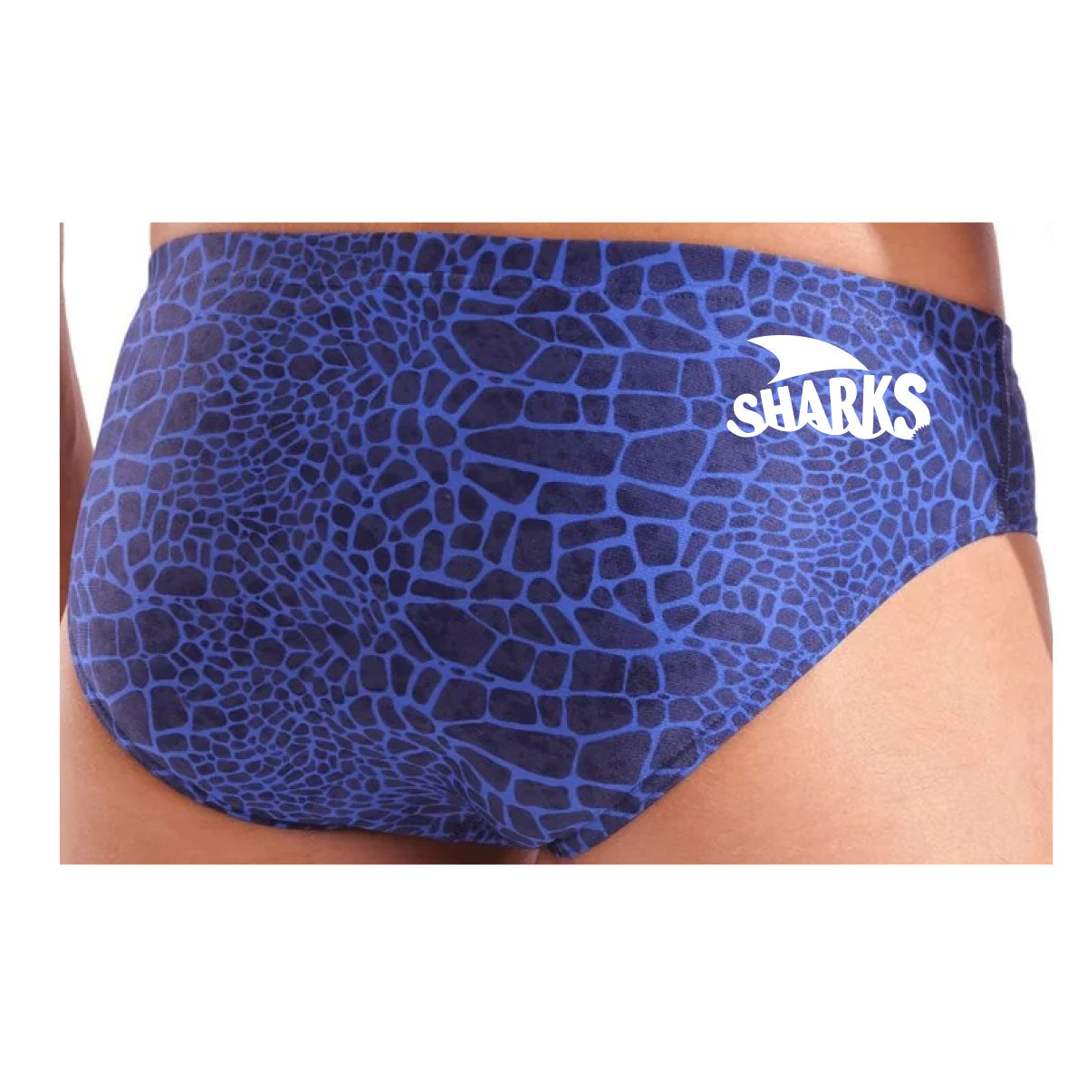 Mt Prospect Sharks Arena Men's Team Swim Snakeskin Briefs