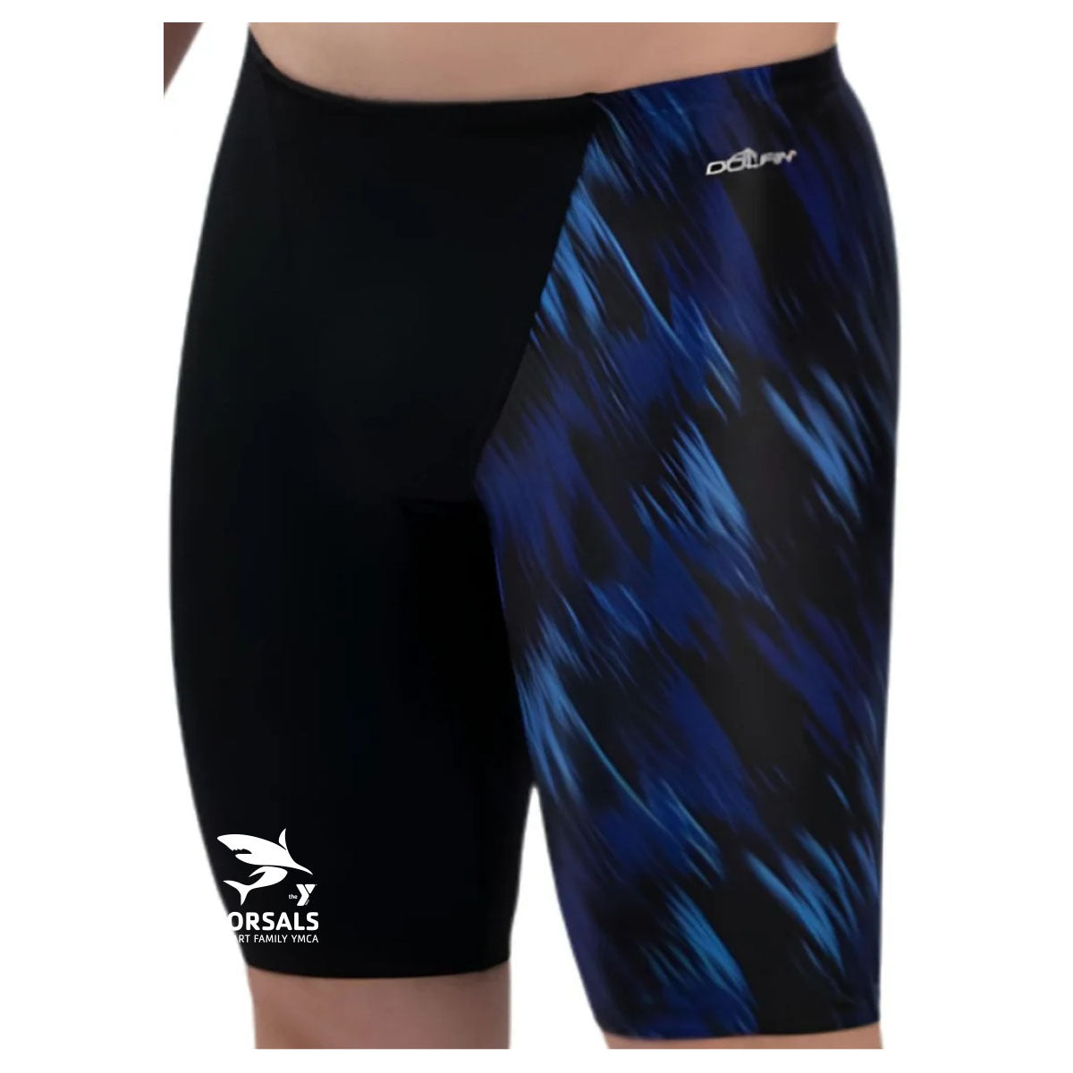 Cowart Family YMCA Dolfin Men's Flash Print Asymmetrical Jammer