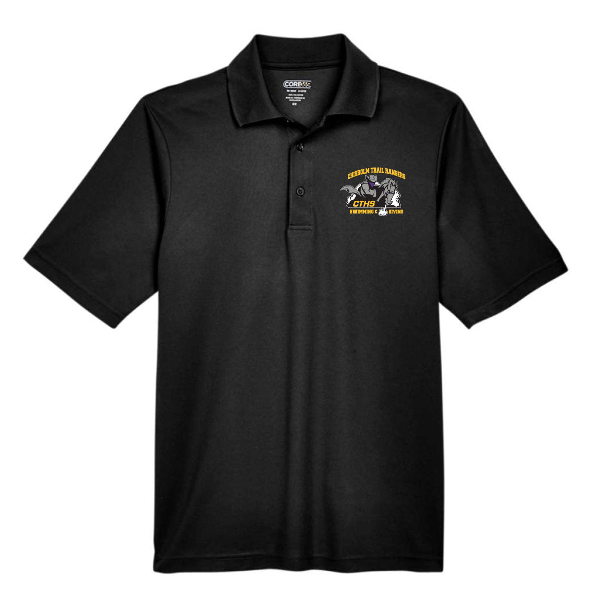 Chisholm Trail High School Mens Performace Pique Polo