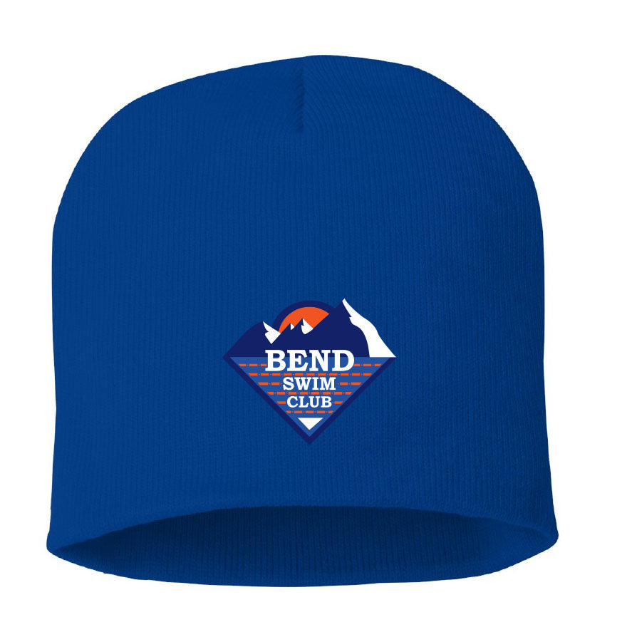 Bend Swim Club Sportsman 8 Inch Knit Beanie - Royal