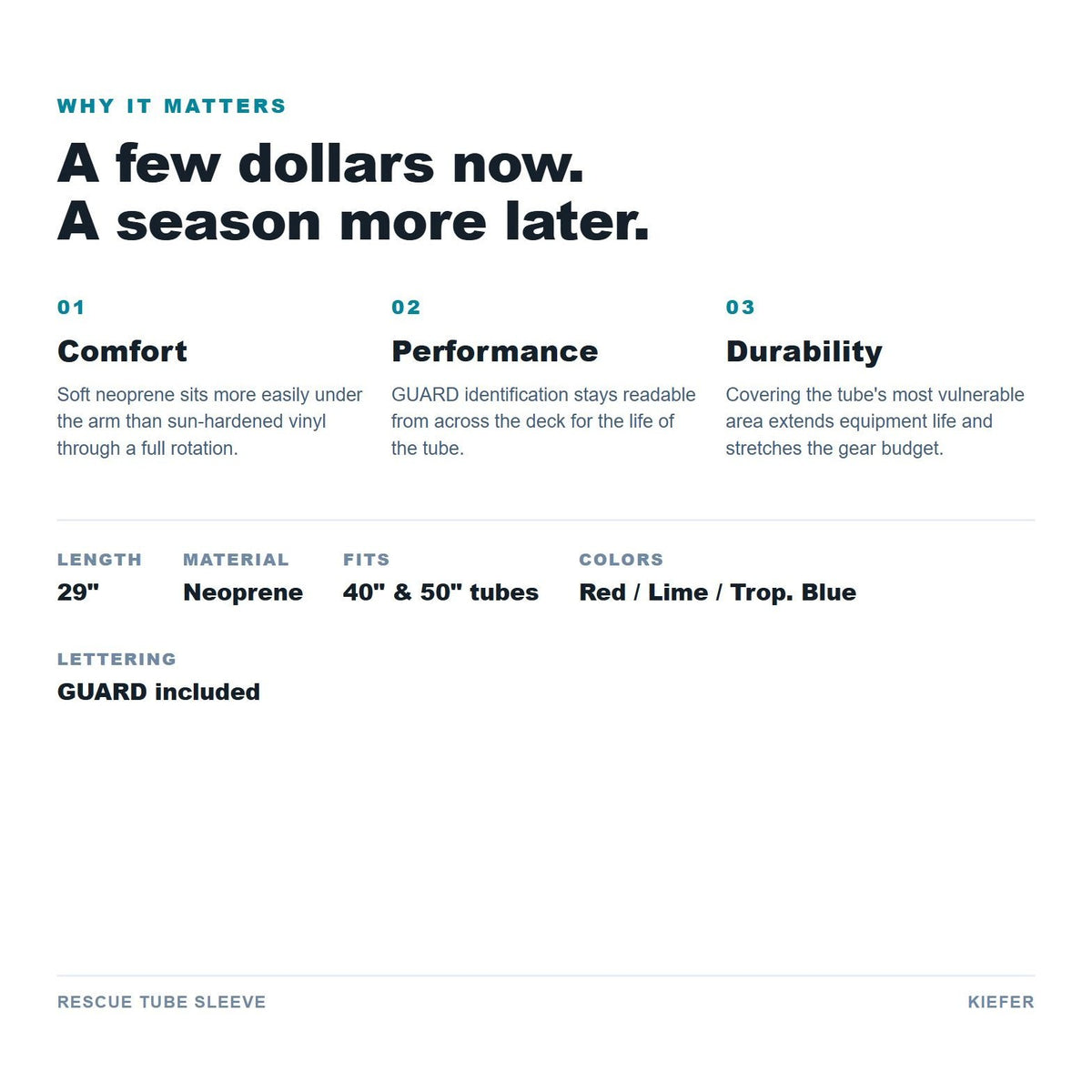 Rescue Tube Sleeve benefits
