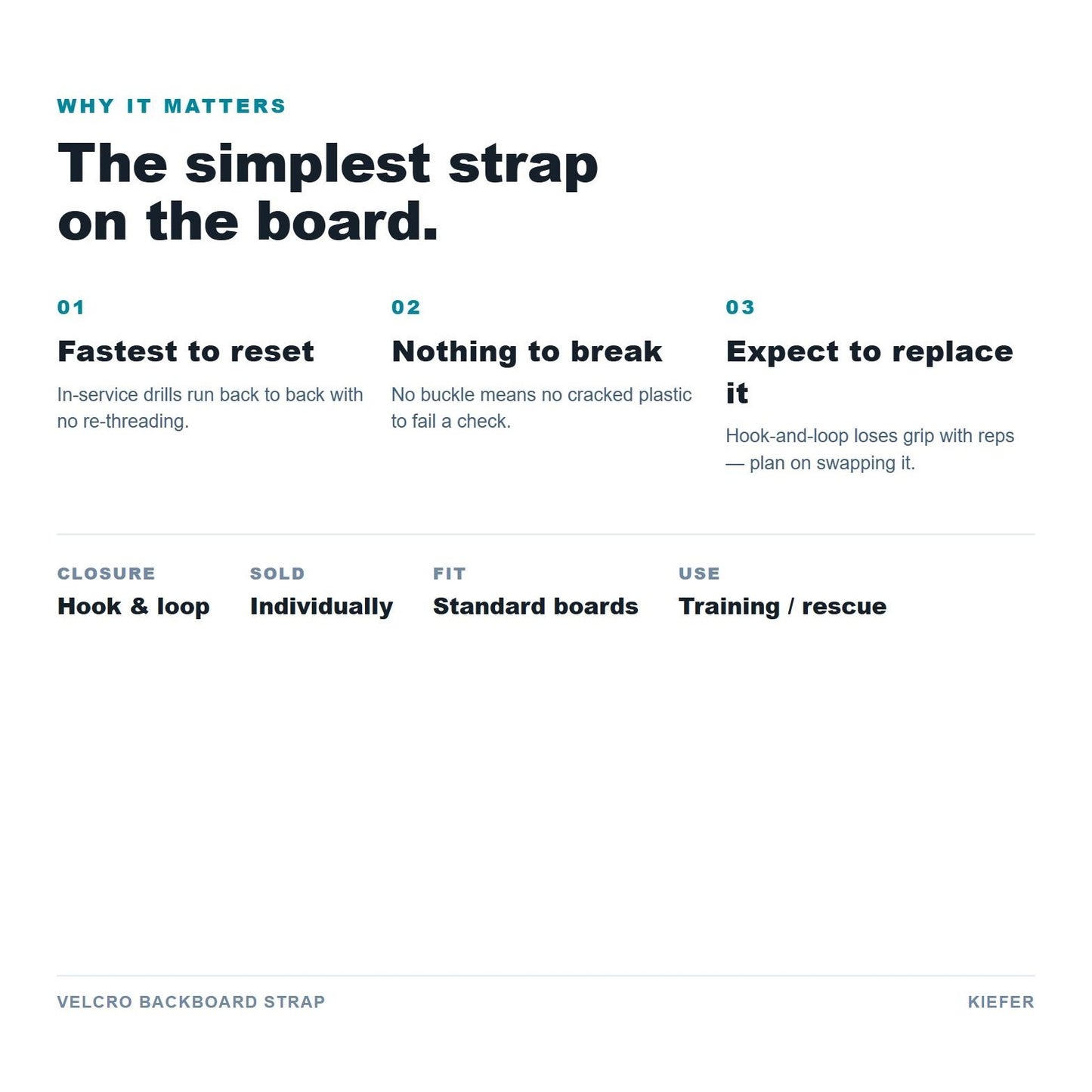 Velcro Backboard Strap benefits
