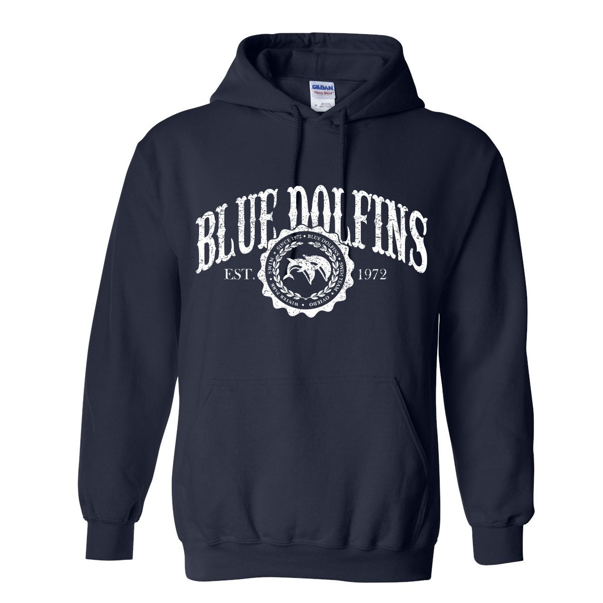 Blue Dolfins Gildan Hooded Sweatshirt