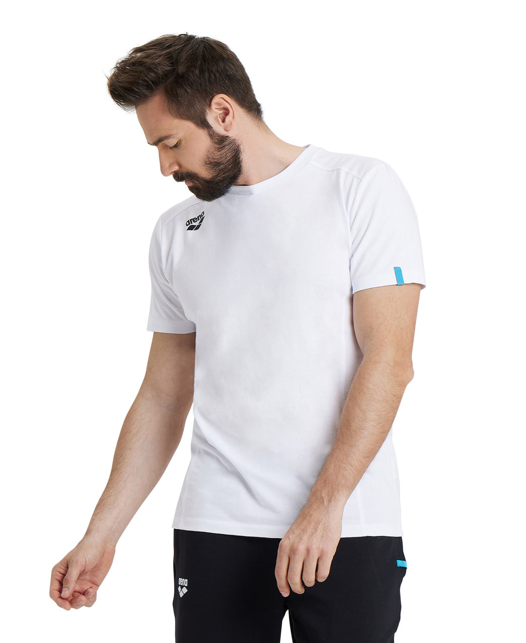 Arena Team Solid Panel Cotton T-Shirt