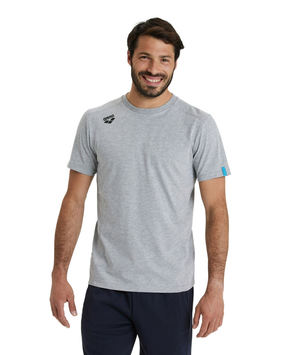 Arena Team Solid Panel Cotton T-Shirt