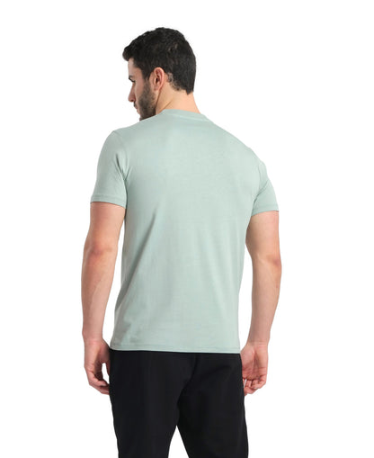 Arena Team Solid Panel Cotton T-Shirt