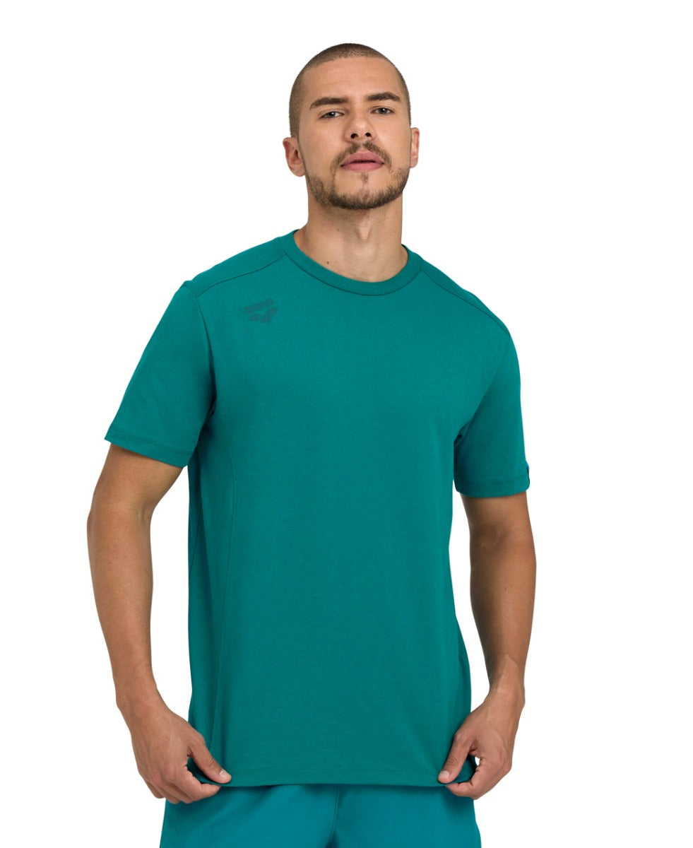 Arena Team Solid Panel Cotton T-Shirt