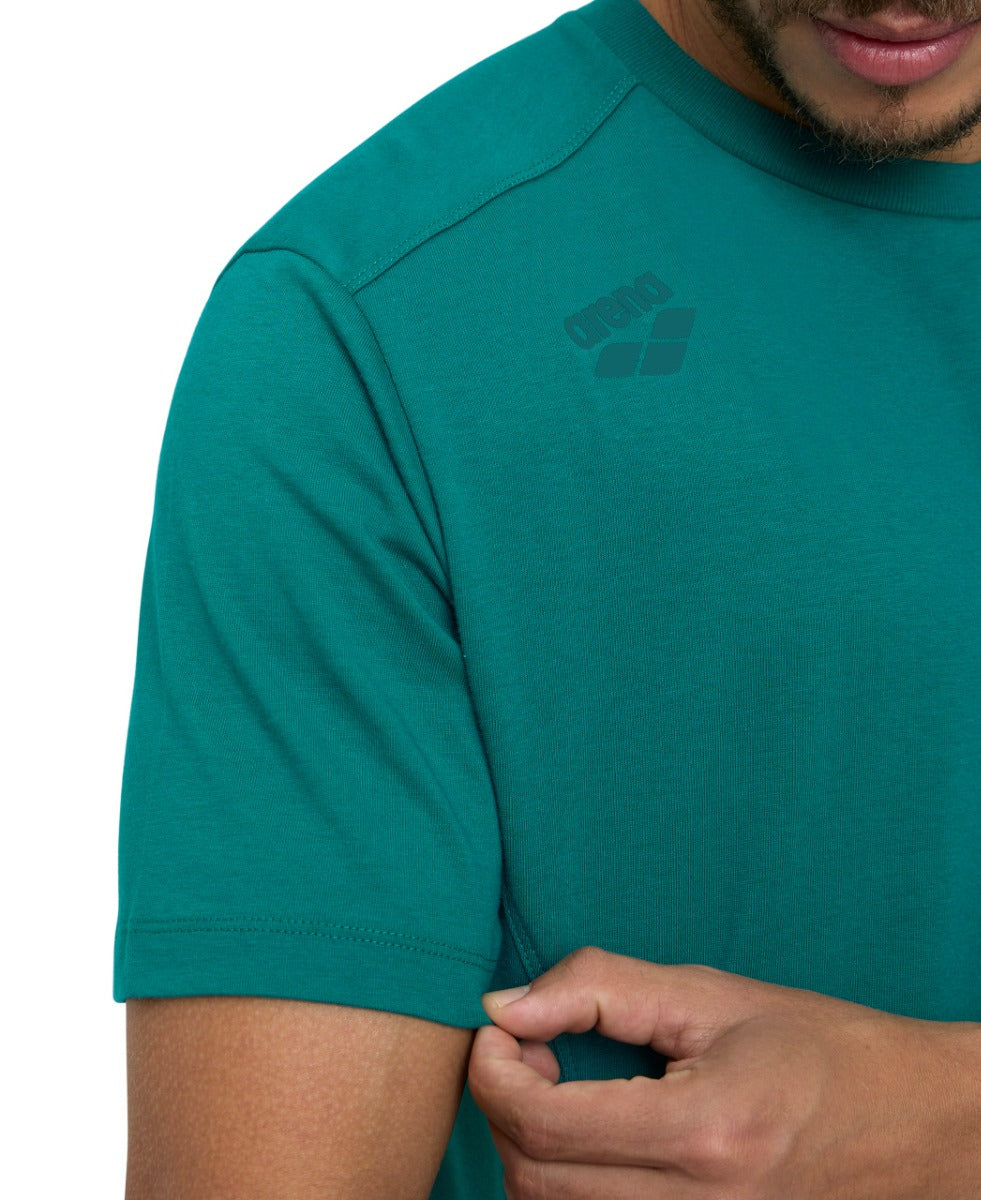 Arena Team Solid Panel Cotton T-Shirt