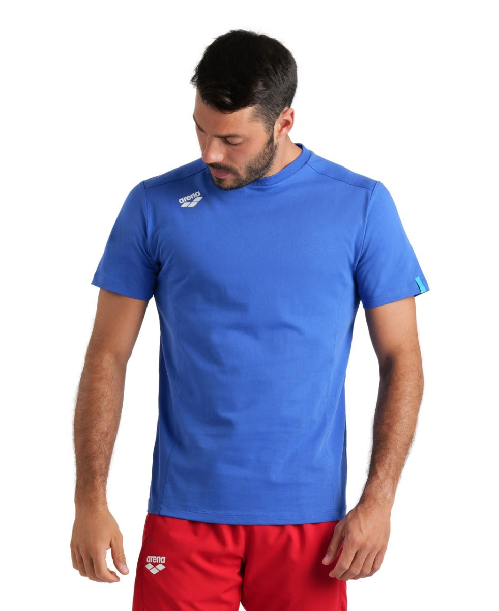 Arena Team Solid Panel Cotton T-Shirt