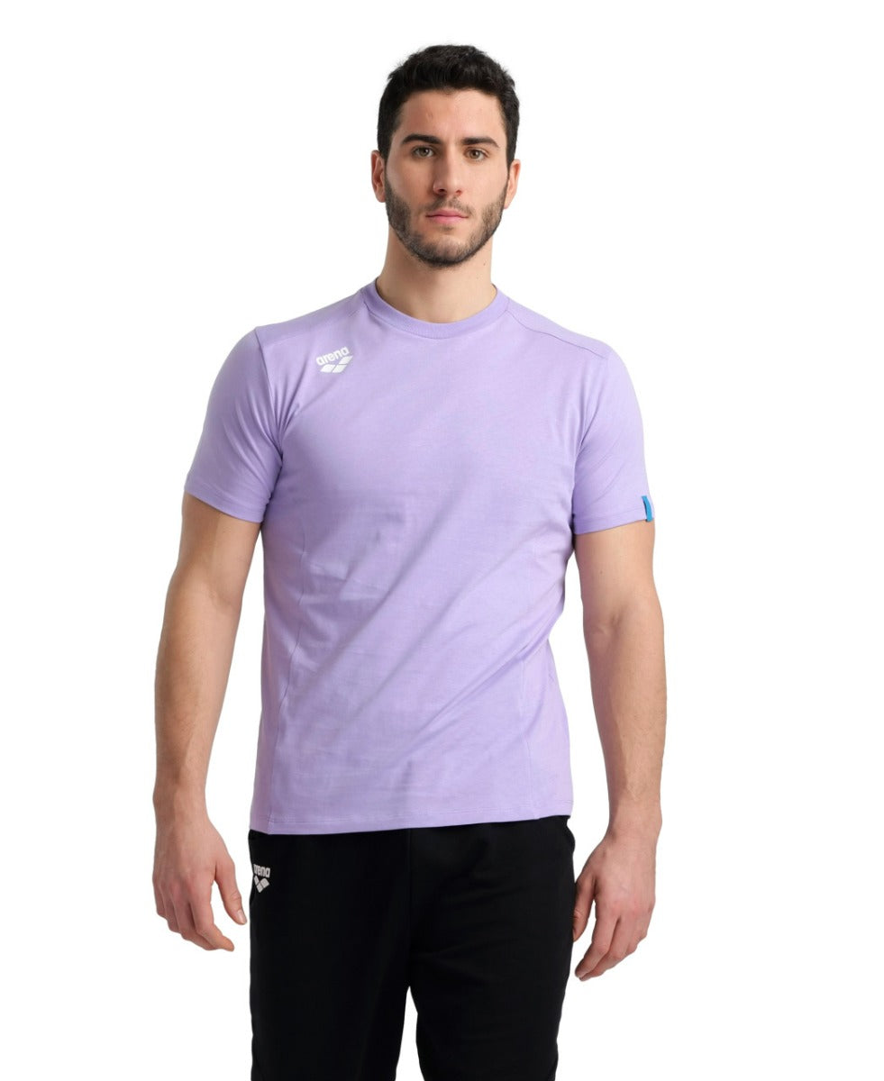 Arena Team Solid Panel Cotton T-Shirt