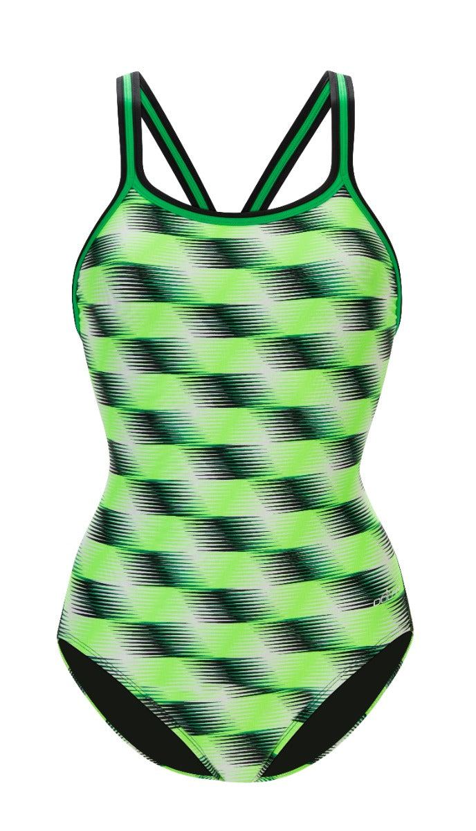 Dolfin Women's Print DBX Back One Piece