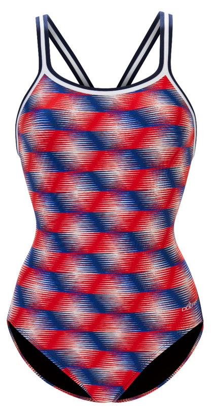 Dolfin Women's Print DBX Back One Piece