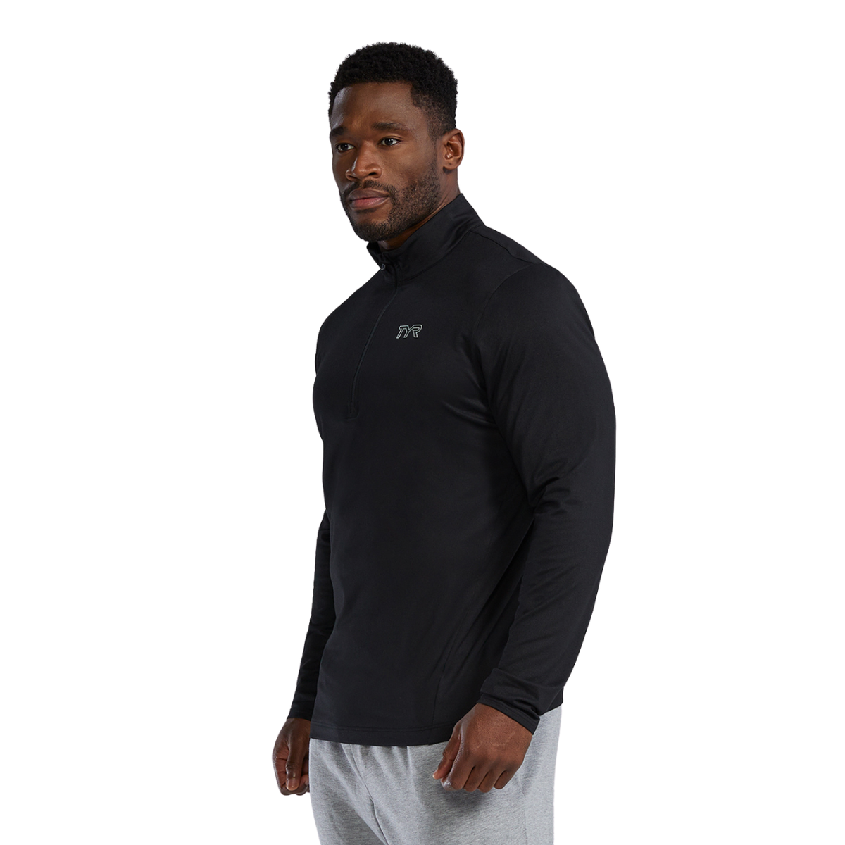 TYR Men's SLS Raglan 1/4 Zip Long Sleeve