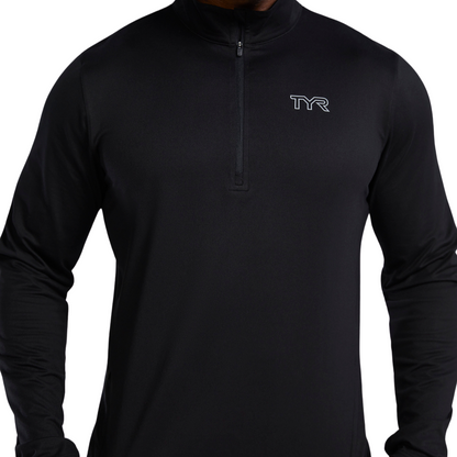 TYR Men's SLS Raglan 1/4 Zip Long Sleeve