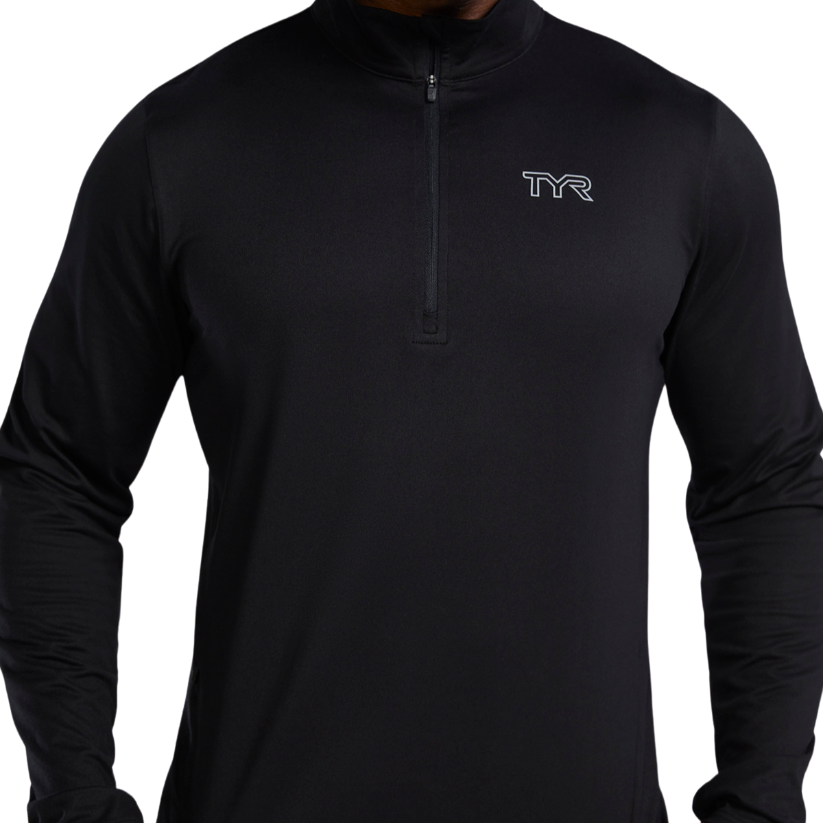 TYR Men's SLS Raglan 1/4 Zip Long Sleeve