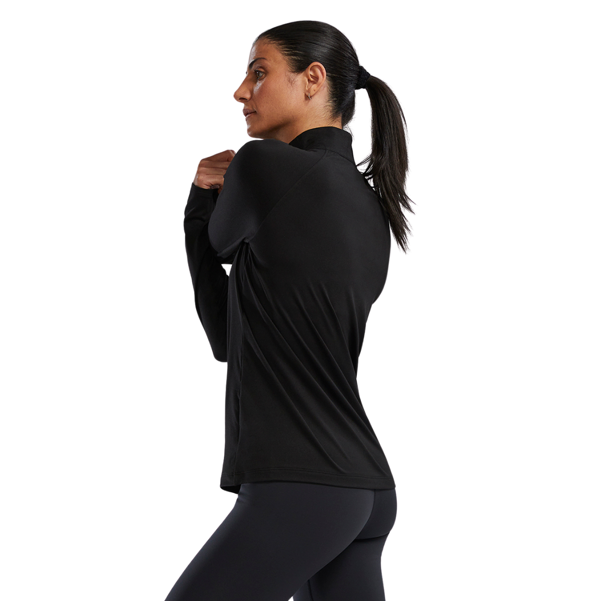 TYR Women's SLS Raglan 1/4 Zip Long Sleeve