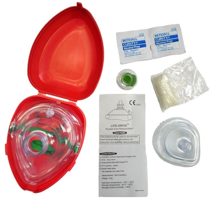 YMCA of Greater Grand Rapids RISE Adult/Infant Pocket Mask Kit W/Hard Case