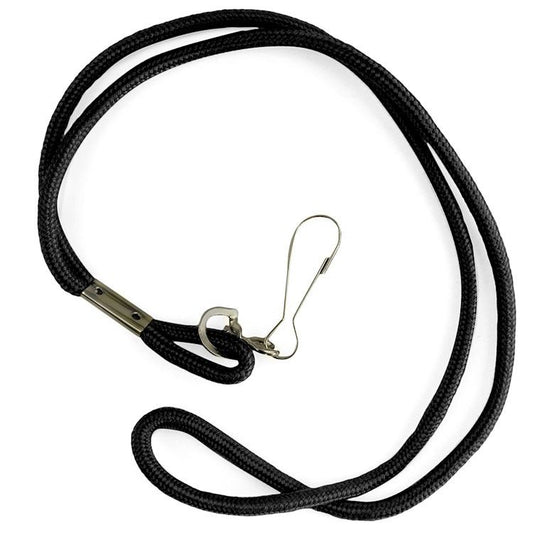 19" Nylon Neck Lanyard - Black