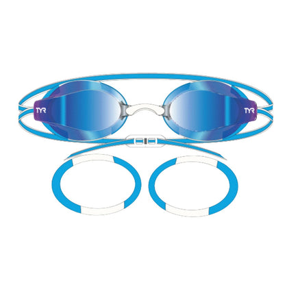 TYR BlackOps 140 EV Racing Jr. Fit Mirrored Goggles