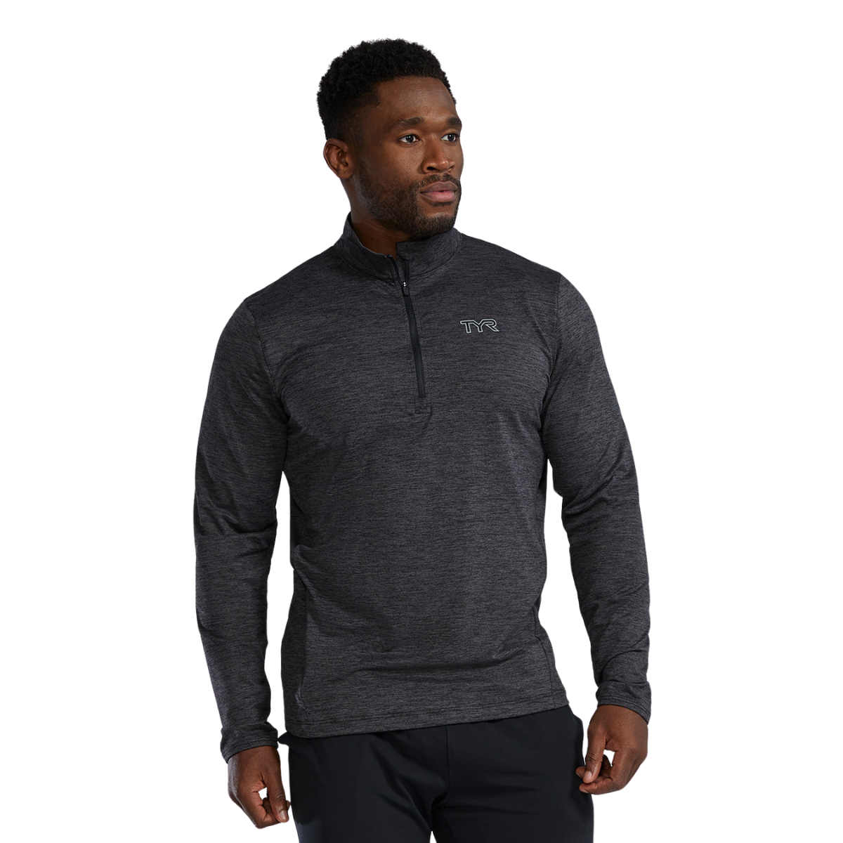 TYR Men's SLS Raglan 1/4 Zip Long Sleeve