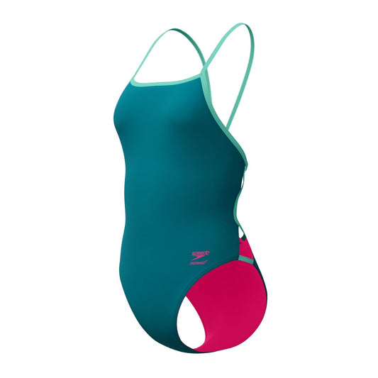 Speedo Solid Tri Back Suit