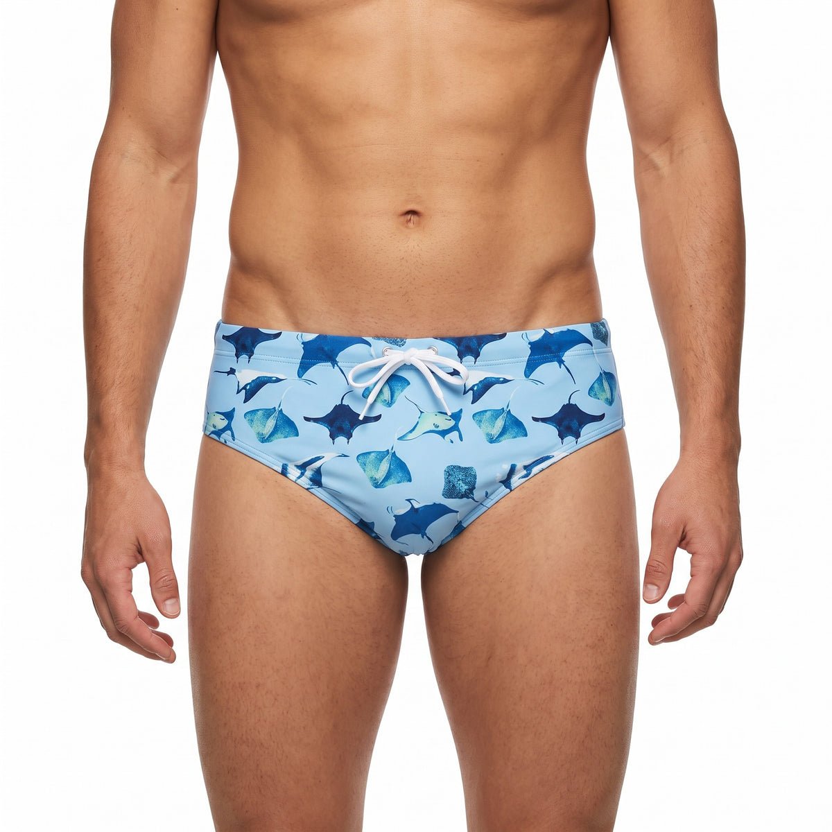 Jolyn Brolyn Print Brief - Manta Ray - front