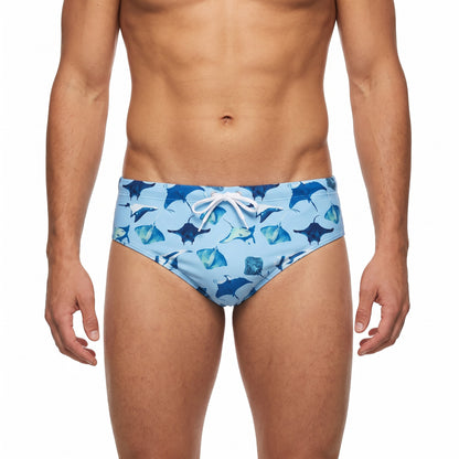 Jolyn Brolyn Print Brief - Manta Ray - front