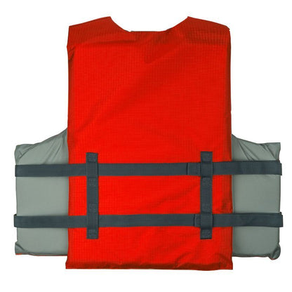 RISE Aquatics Rip Stop Adult General Purpose Life Vest - Red