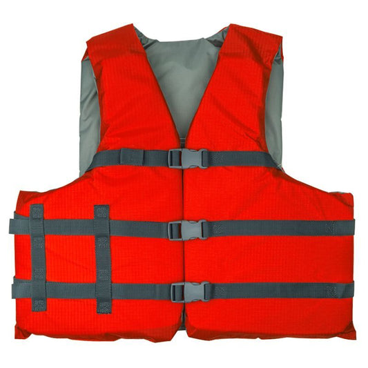 RISE Aquatics Rip Stop Adult General Purpose Life Vest - Red