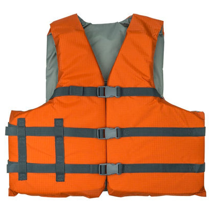 RISE Aquatics Rip Stop Adult General Purpose Life Vest - Rustic Orange - Universal Size