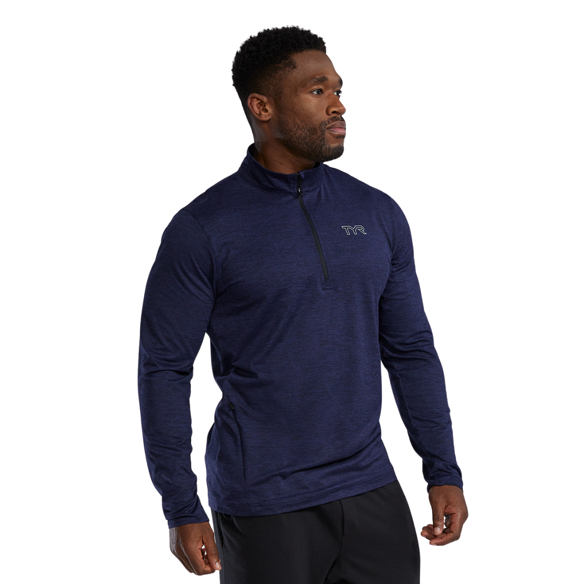 TYR Men's SLS Raglan 1/4 Zip Long Sleeve