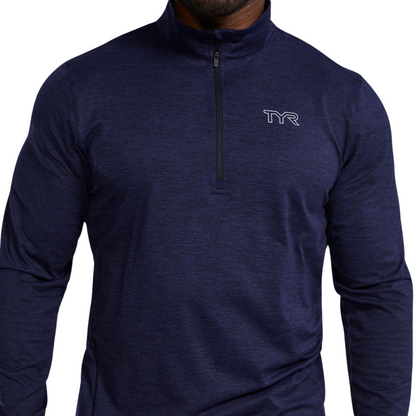 TYR Men's SLS Raglan 1/4 Zip Long Sleeve