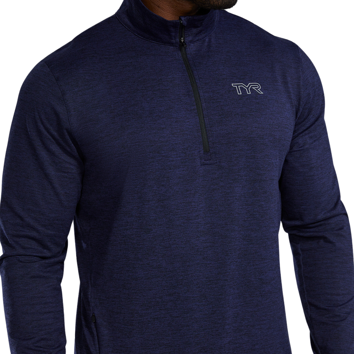 TYR Men's SLS Raglan 1/4 Zip Long Sleeve