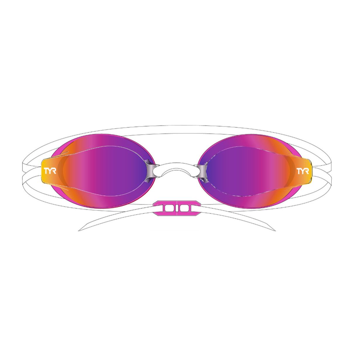 TYR BlackOps 140 EV Mirrored Women's Goggles