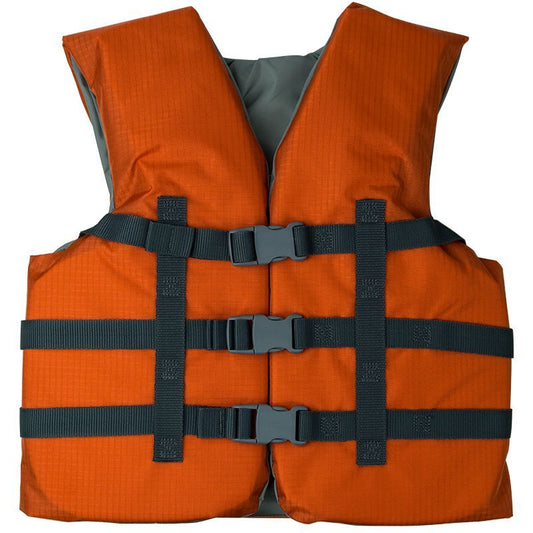 RISE Aquatics Rip Stop Youth Universal Life Vest - Rustic Orange