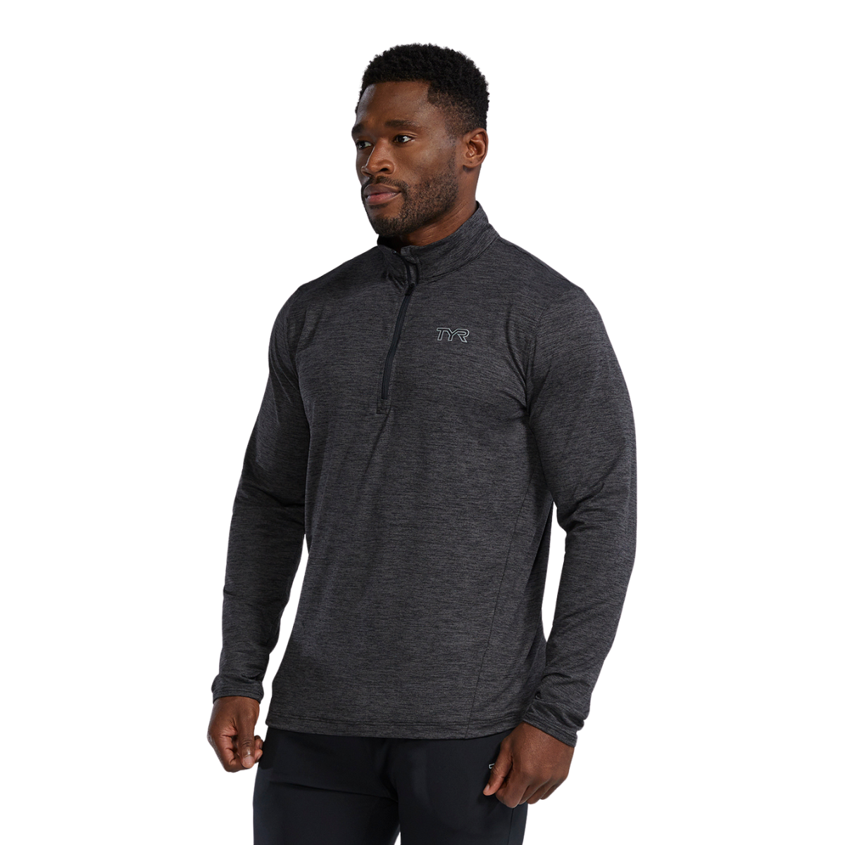 TYR Men's SLS Raglan 1/4 Zip Long Sleeve