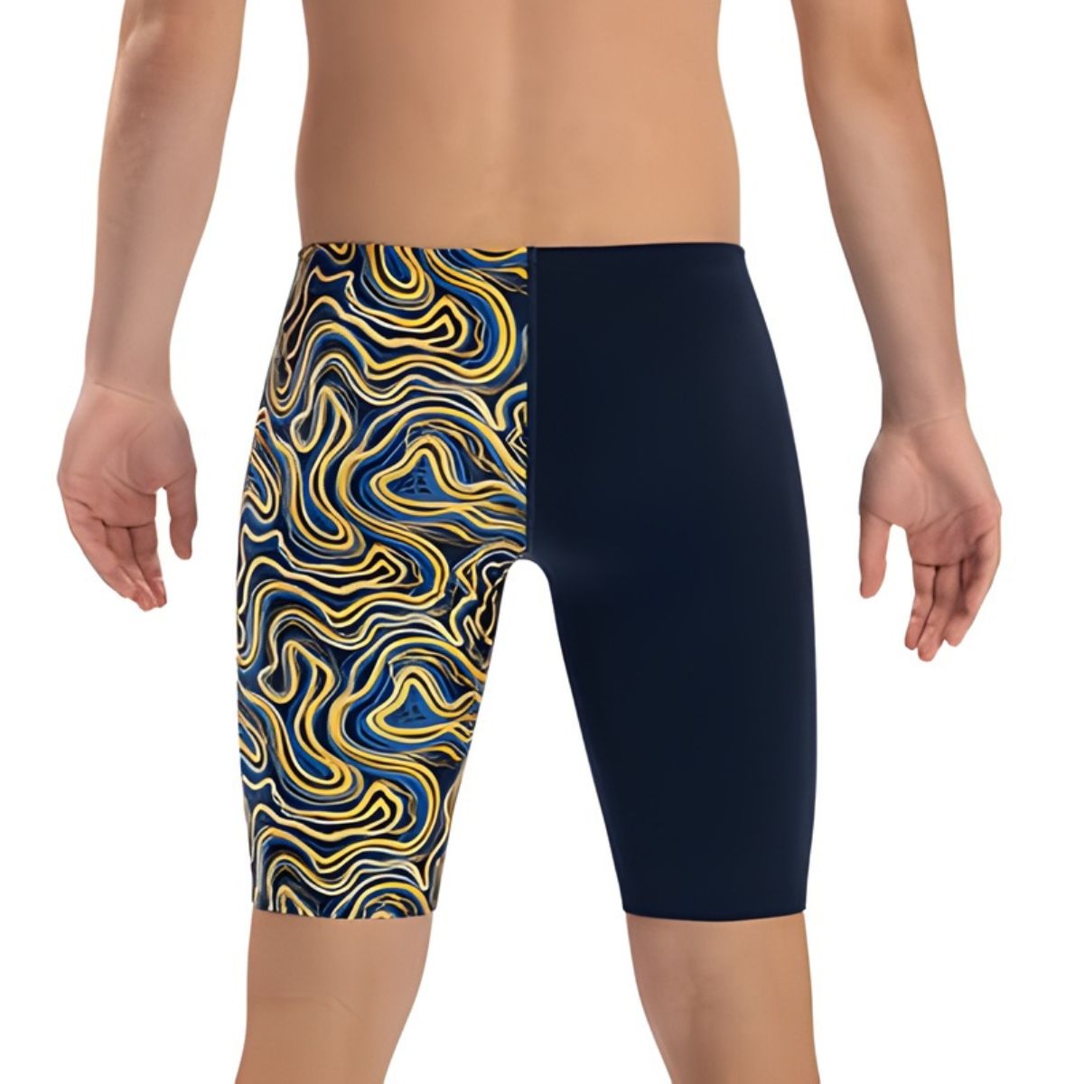 Dolfin Tsunami Print Asymmetrical Jammer | Competitive Swimwear