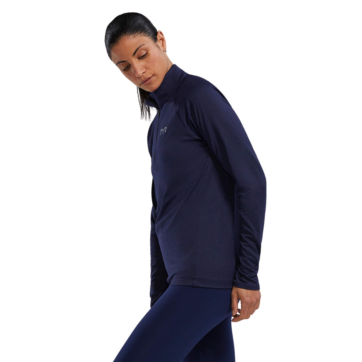 TYR Women's SLS Raglan 1/4 Zip Long Sleeve