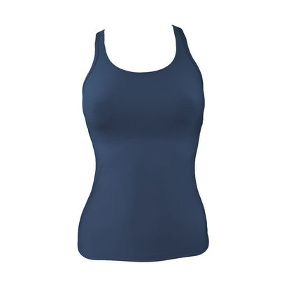 Kiefer Solid Racer Back Tankini Top