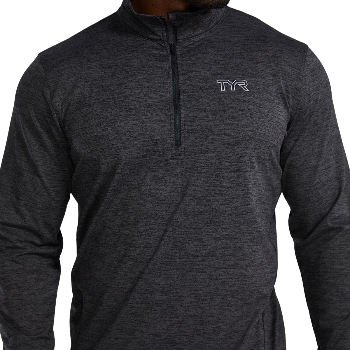 TYR Men's SLS Raglan 1/4 Zip Long Sleeve