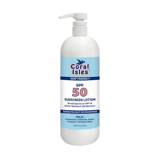 Coral Isles 32-oz Quart SPF 50 Lotion Sunscreen