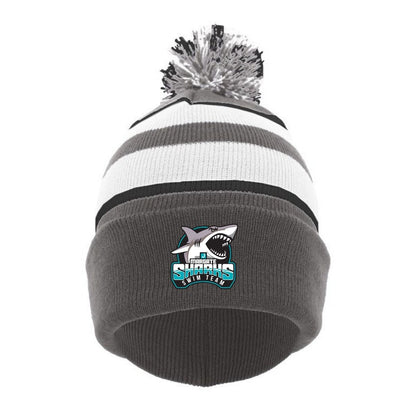 KATZ JCC-TEAM Augusta Knit Foldover Pom-Pom Beanie