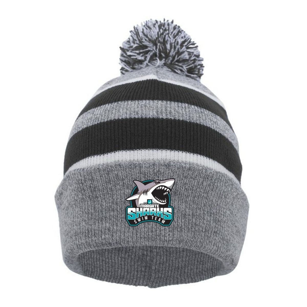 KATZ JCC-TEAM Augusta Knit Foldover Pom-Pom Beanie