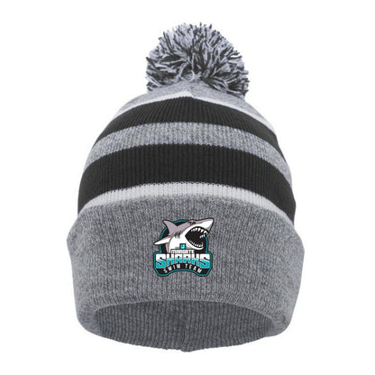 KATZ JCC-TEAM Augusta Knit Foldover Pom-Pom Beanie