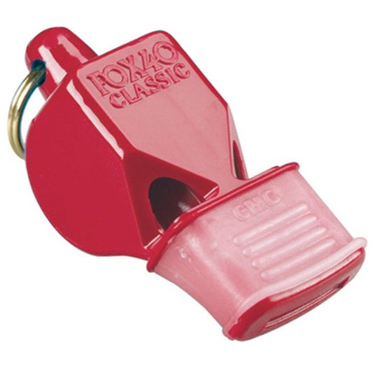 Fox 40 Cushioned Mouth Grip Whistles-Red